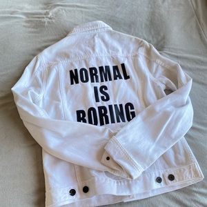 Rag and Bone White Denim Jacket Normal is Boring